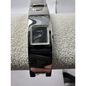 Guess G95187L Ladies‎ Hidden Watch New Battery 13MM 7.25" Silver Tone A13